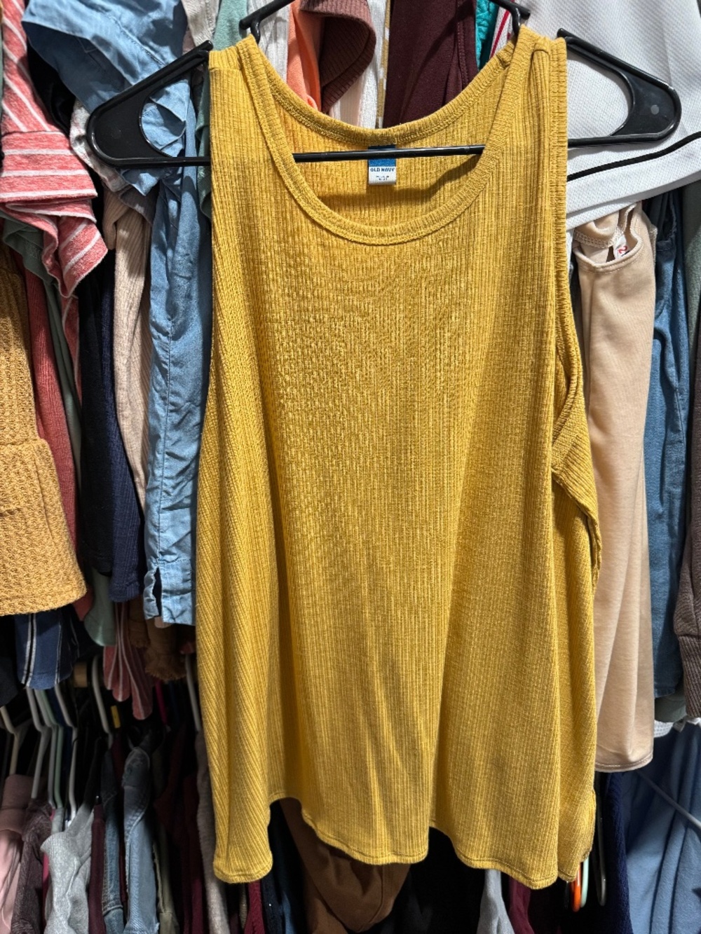 Old navy mustard sleeveless top